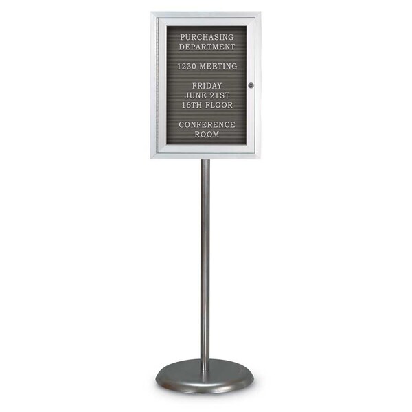 Corkboard, Triple Door, Radius Frame, 96x48", Bronze/Burgundy
